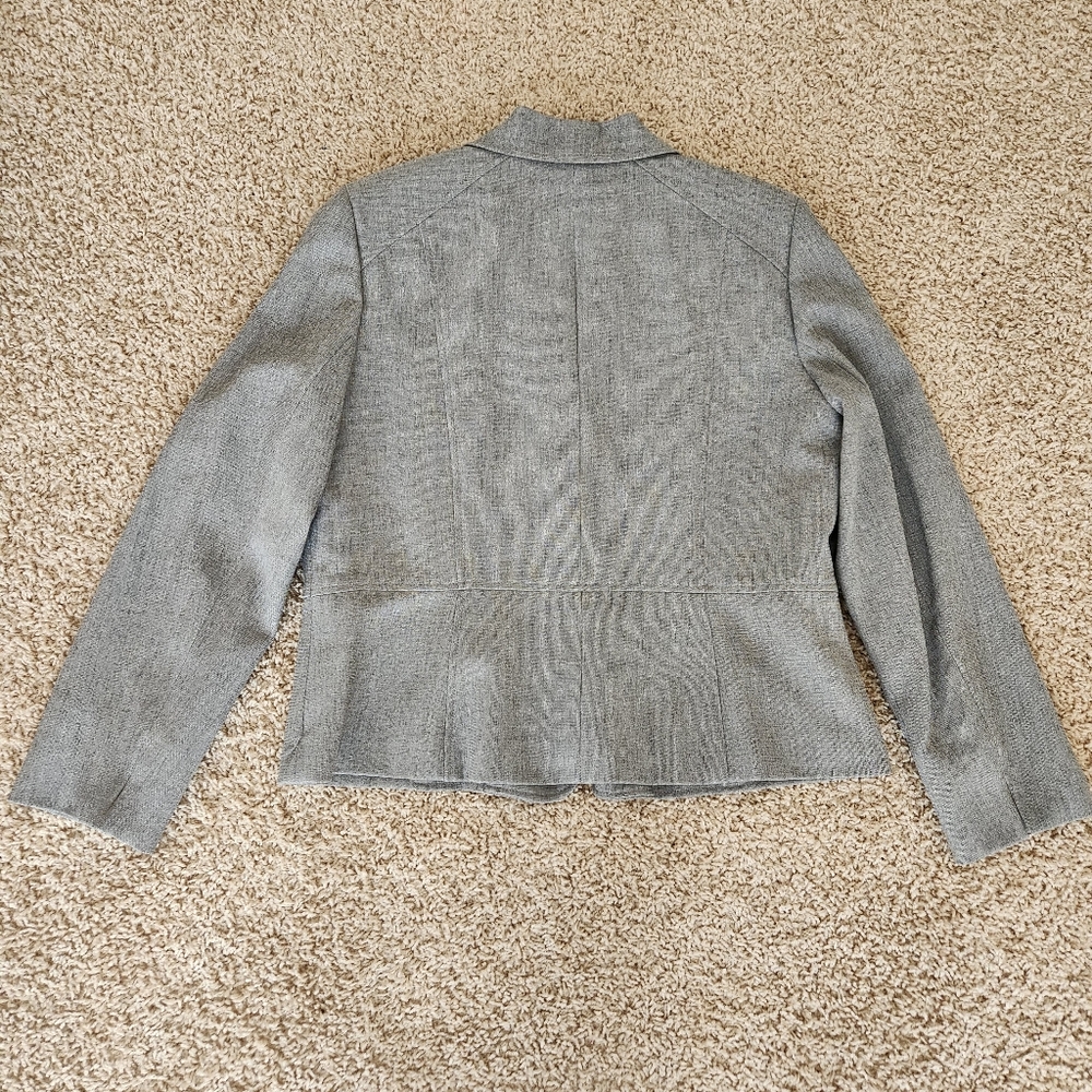 Kasper Jacket Melange Two-Button Blazer Grey Sz.14 - image 2